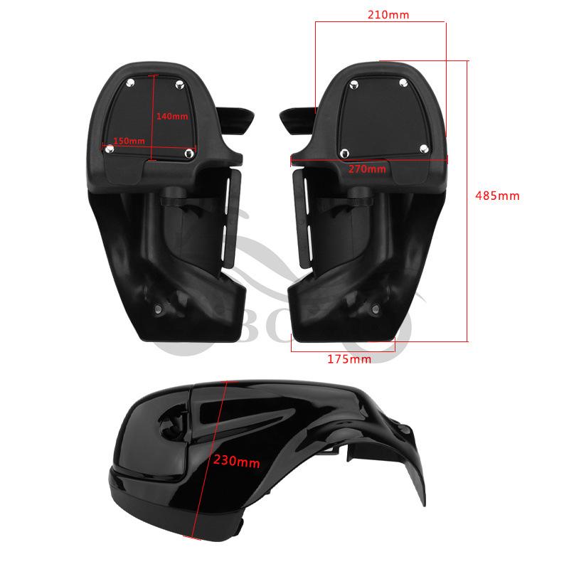 Harley-Davidson Road Glide Crash Bars with Leg Guards and Storage