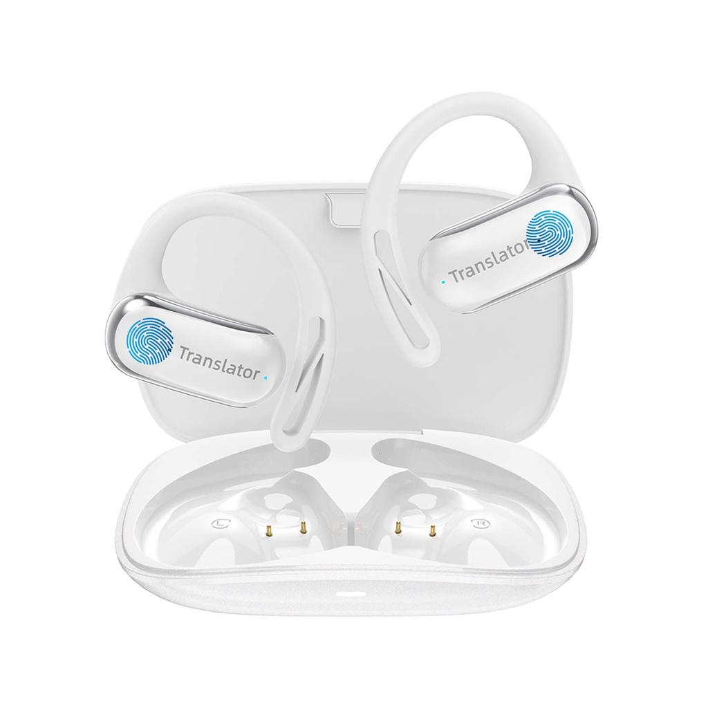 Wooask F56 OWS Translator Earbuds -Real-Time 144 Language Translation Headphones with 11 Offline Packs, No WIFI Need, for Travel