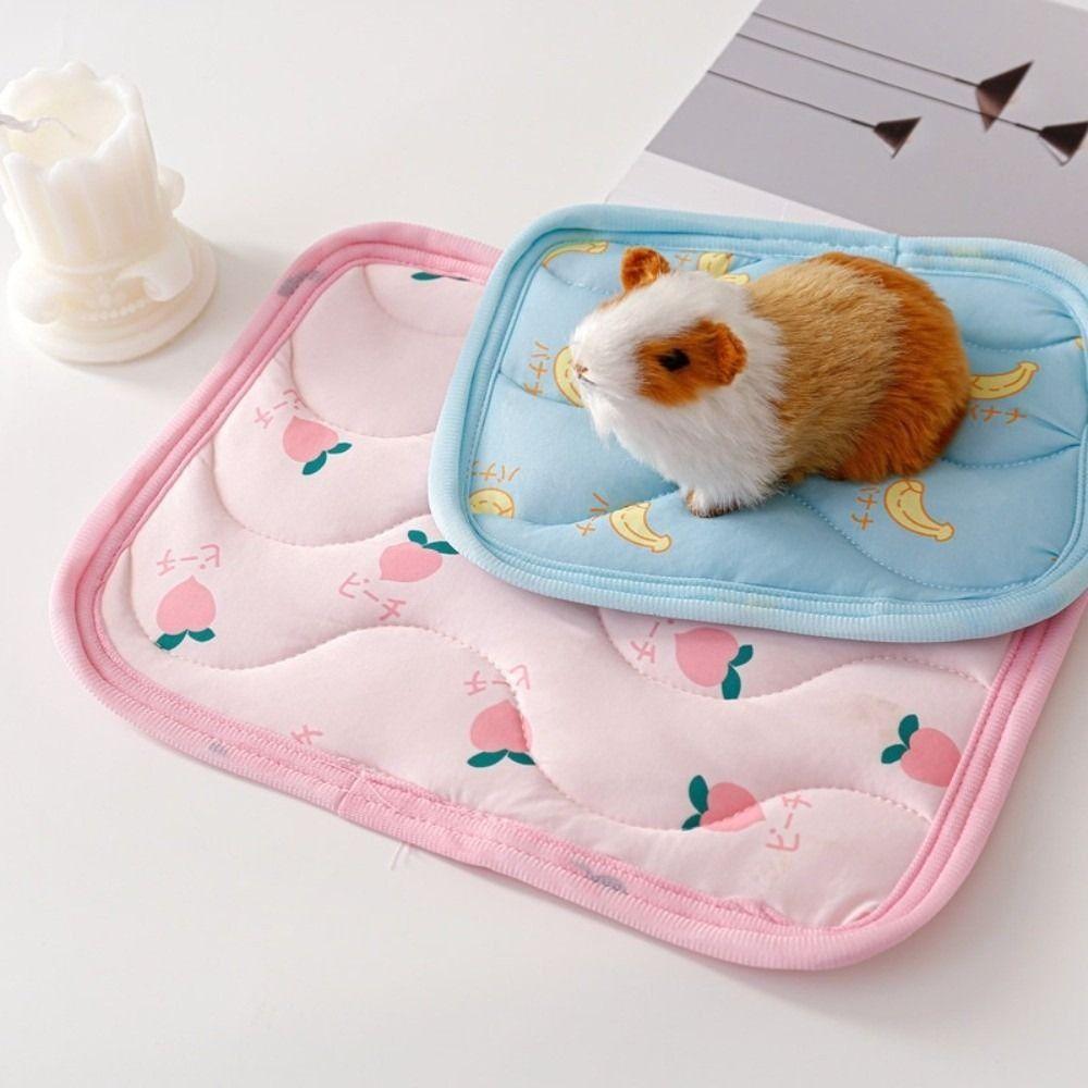 Breathable Hamster Cooling Mat Soft Small Pet Cooling Pad Sleeping Mat Mini Pet Ice Mat Rabbit