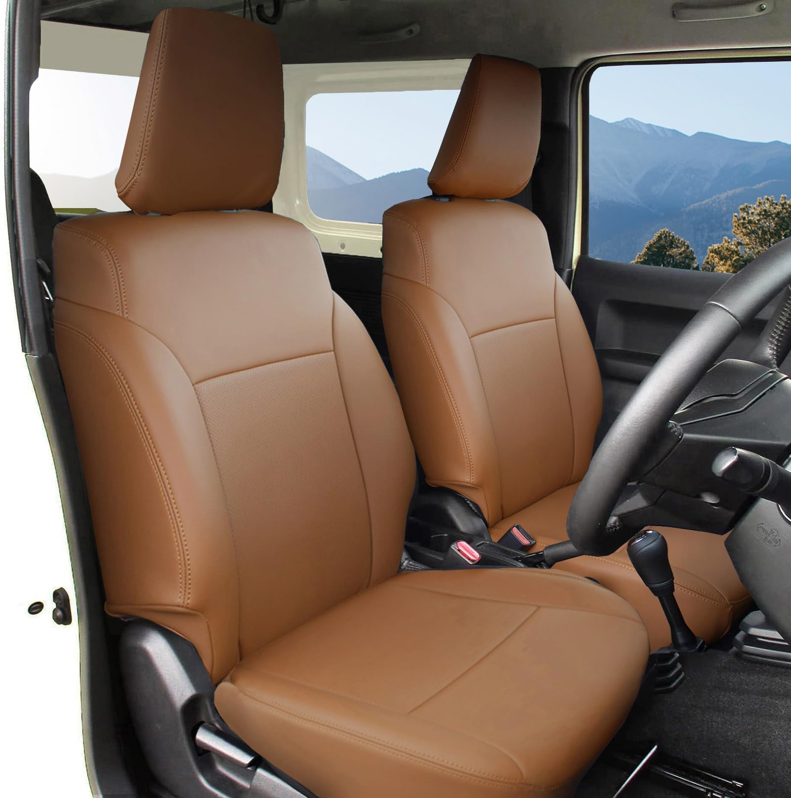 

YORKNEIC Suzuki New Jimny jb64 Чехлы для сидений Jimny Sierra JB74 Эксклюзивные чехлы для сидений Водонепроницаемые чехлы для сидений Защитные чехлы для сидений из искусственной кожи
