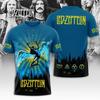 Camiseta LED Zeppelin 3D Printed T-shirt, Retro Street American Short Sleeved Top, Suitable for Both Men and Women Fans