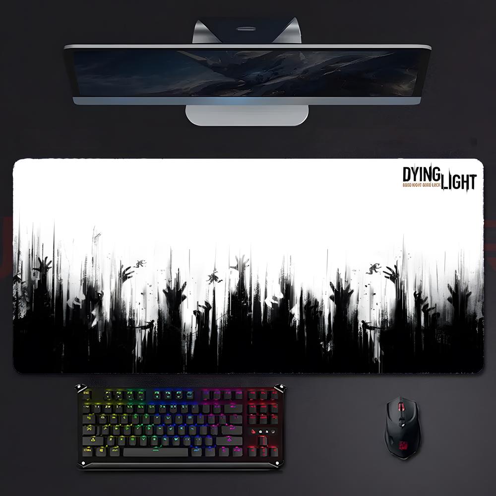 Game Survival Ddying Light Mouse Pad Large Gaming Mousepad With Stitched Edges Thickened Desk Mat Pc