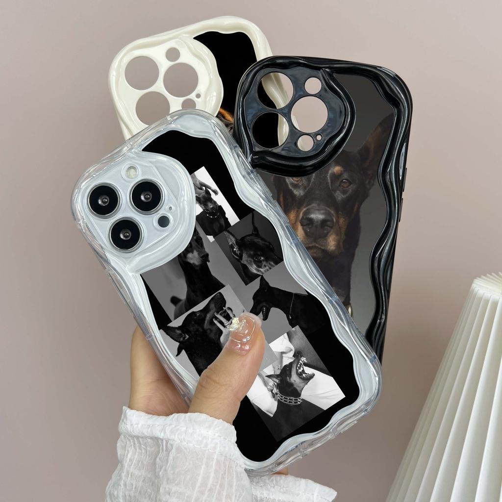 LZ14 Hund Dobermann Tierkunst Klare weiche Wellen-Telefonhüllen für Xiaomi 11 Lite Redmi Note13 12 8 Pro 9 12C A3 Infinix Smart 8 Tecno Protection Back Cover