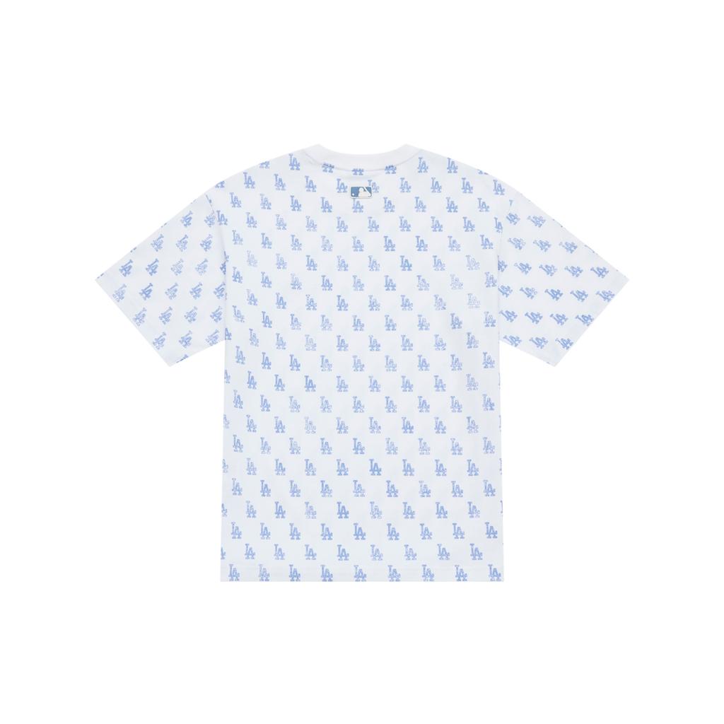 New MLB MONOGRAM Collection Los Angeles Dodgers SS25 T Shirt Unisex Dark Blue 3ATSM0253-07BLD