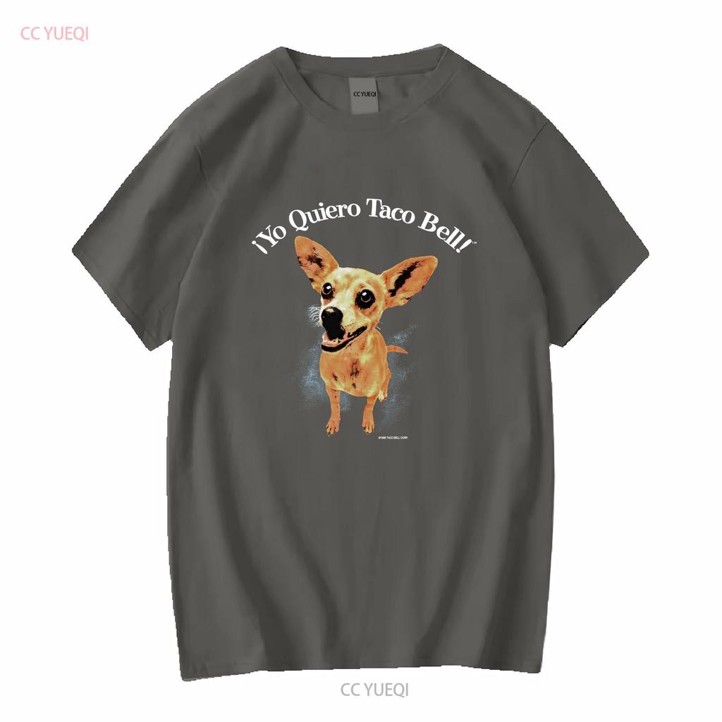 Rara Camiseta Vintage 1998 Yo Quiero Taco Bell Restaurante Cachorro Chihuahua Nice XL manga longa ou curta vintage Lavada Confortável