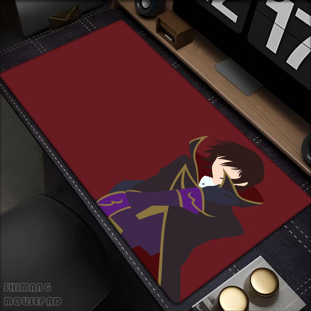 Code Geass Mousepad XXL Pad Ufficio a Casa Tappetino Mouse Grande Impermeabile Pelle PU Tappetino Scrivania Mousepad Computer Tast