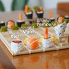 1 Sett Sushi Sjakkspill med Rullemattespillbrett Bento Oppbevaringsboks Barn Voksne Bærbar Reise Pedagogisk Håndrullet Sjakkbrettspill Leke