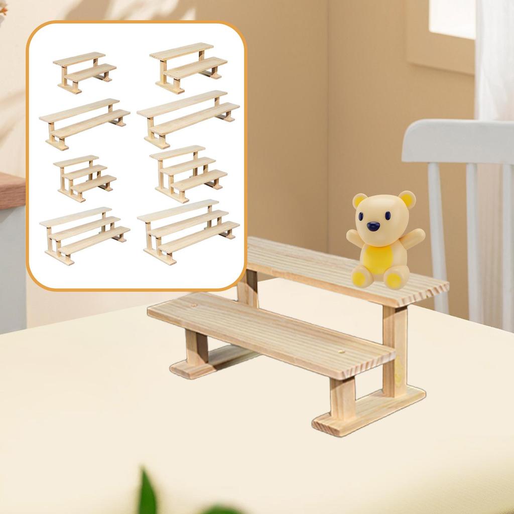 Figure Display Stand Cupcake Stand Holder Wooden Display Riser Perfume Organizer for Crafts