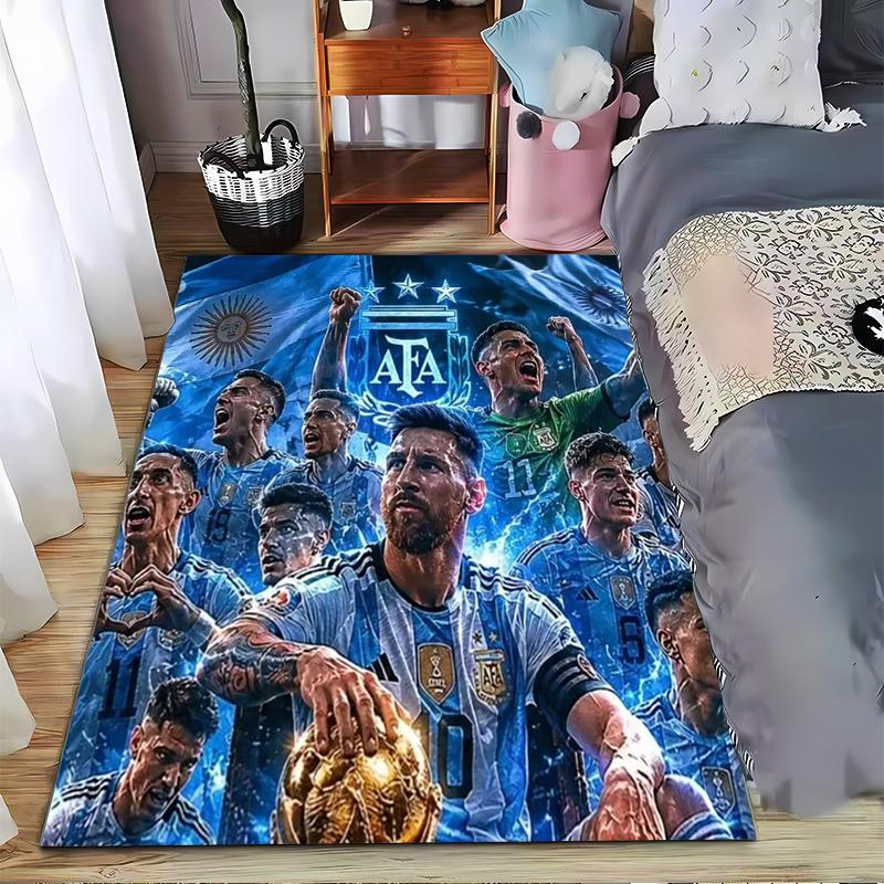 Argentina Soccer Team Themed carpet Non-slip rug suitable for living room and bedroom sofas