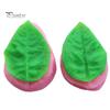 2Pcs Leaf Shape DIY Fondant Cake Decorating Chocolate Silicone Mold Baking Tool