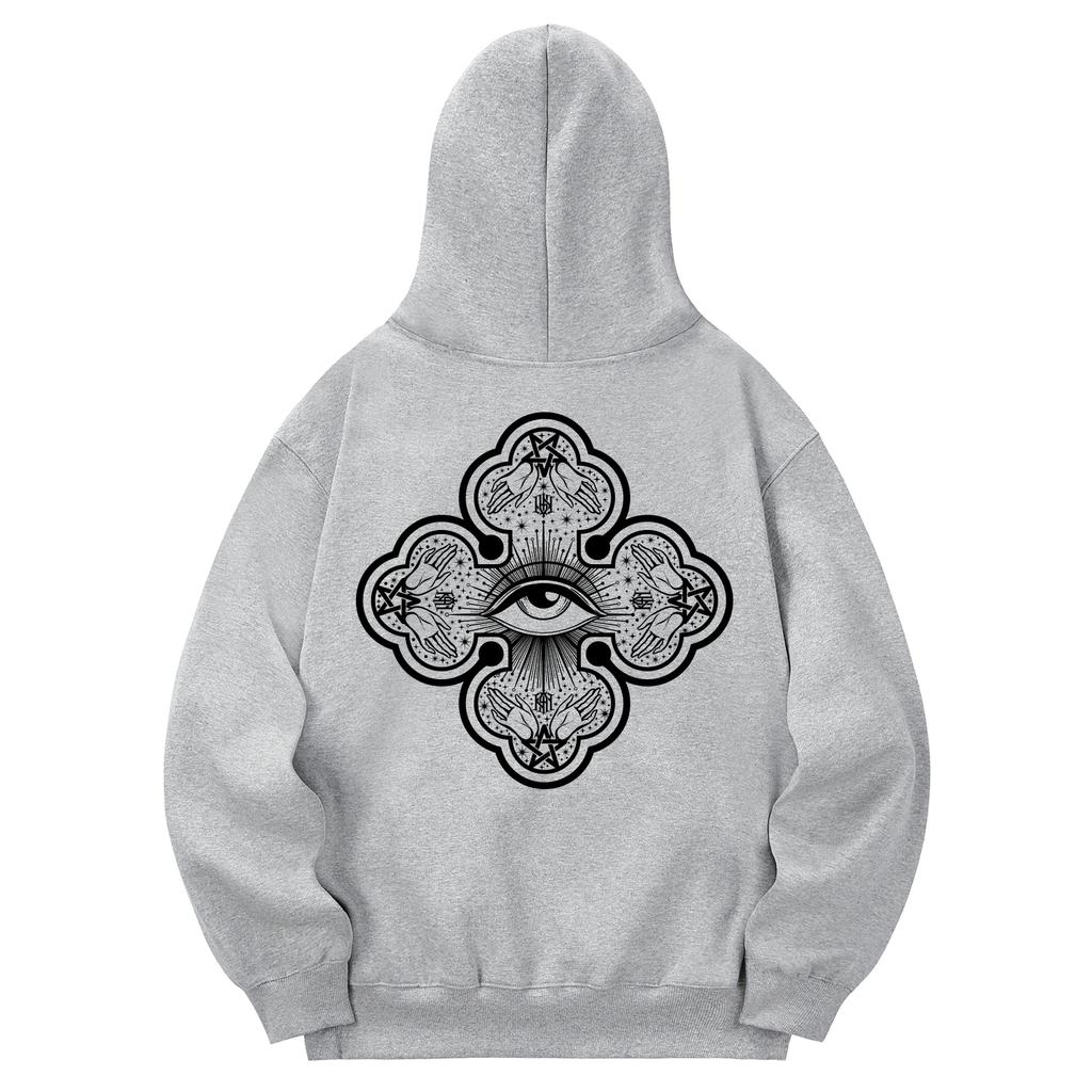 Khg0122 Illunamity Fleece Hoodie - Grey