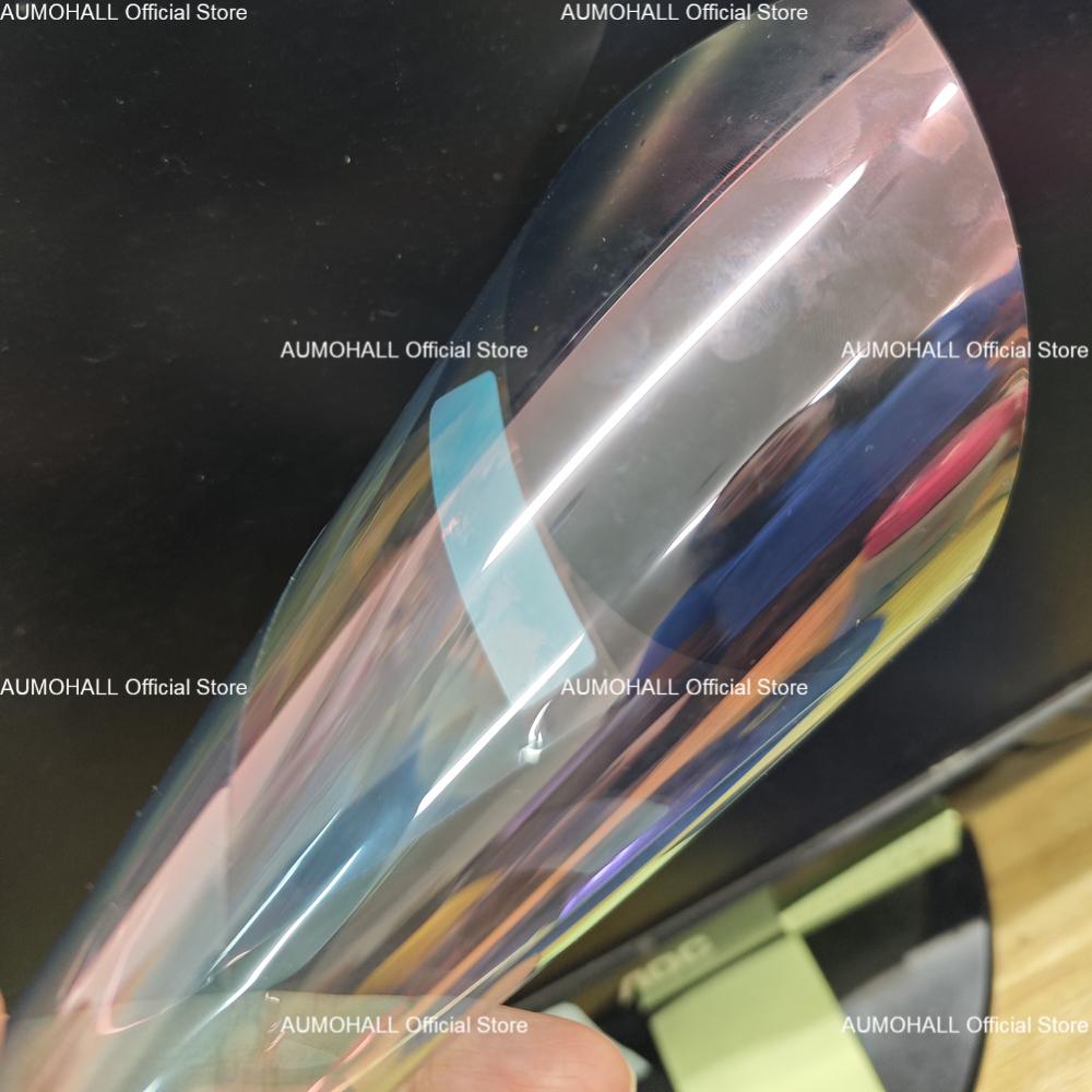 1.52M x 30M VLT 78% Red Chameleon Car Window Tint Roll, Transparent Color Changing, Front Windshield Foils Solar Film