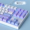 MageGee MK-Star Wired Mechanical Keyboard, Gaming, Pink, Purple, Red Switches (Purple White (Red Switches))