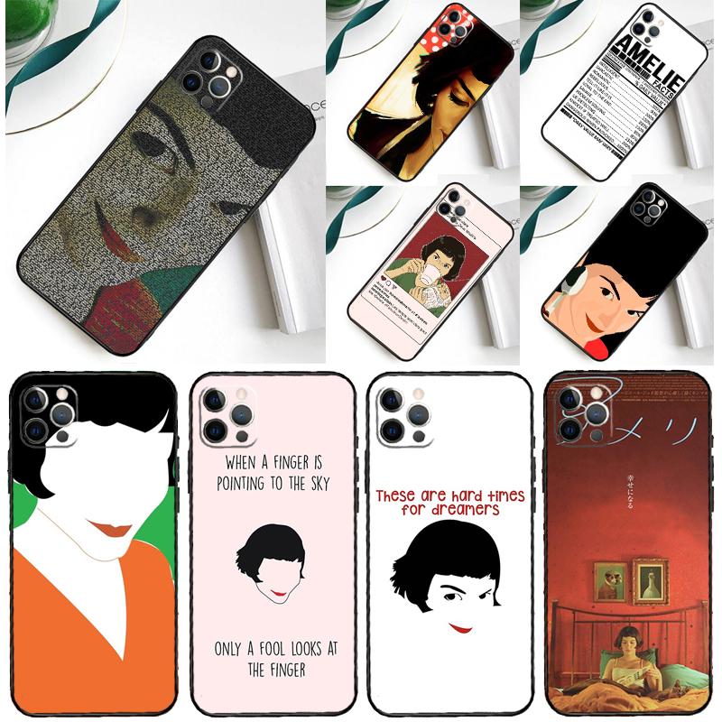 Amelie Movie Poster Phone Case For iPhone 16 Pro Max 11 13 14 15 Pro Max 12 Mini XR 16 15 Plus 16e Back Cover