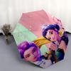 Fantasy Stars: Colorful Fashion CollectionUmbrella with Cute Design,Portable 3-Fold Compact Umbrella for Men&Women,Valentine's Day Mother's