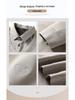 Men's Fleece-Lined Two-Piece Look Warm Sweater with Shirt Collar