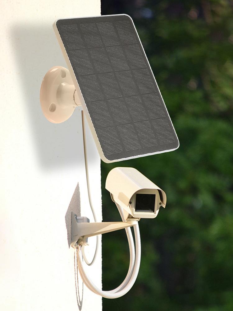 10W Solar Panel Power Supply Outdoor Waterproof Security Camera Non-Stop Charging Monocrystalline Solar Panels