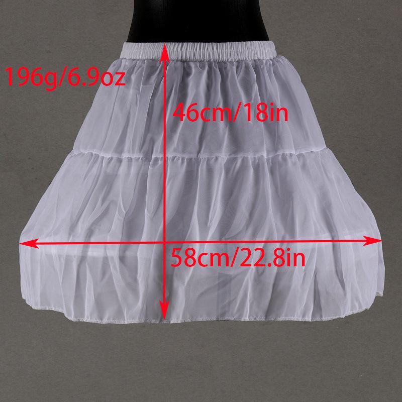 Adjustable Three-Ring Bridal Petticoat Crinoline Slip for European & American Wedding Dresses