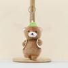 Bear Cute Cartoon Plush Doll Keychain Backpack Decoration Filling Daily Gifts