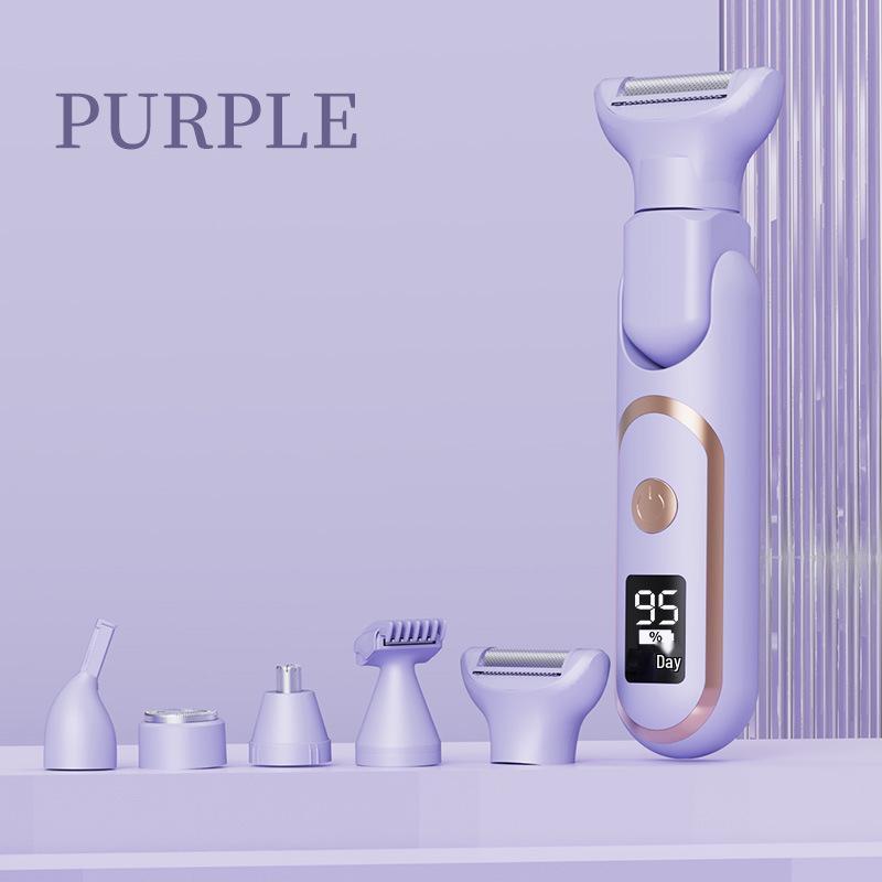 Dual-Head Electric Women's Shaver & Epilator: Full Body and Pubic Hair Trimmer