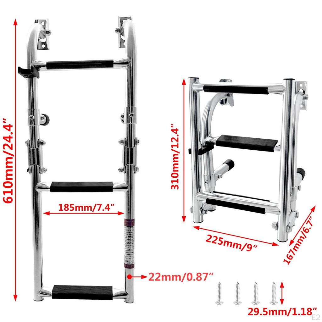 Teleskop-Ponton-Bootsleiter, faltbare Verlängerungshilfe, Einstiegsstufen