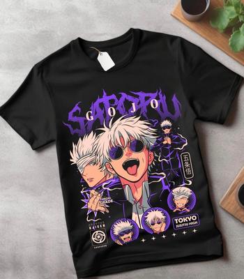 Gojo Satoru Jujutsu Kaisen T-shirt Mahito Horror Anime Grappig Cadeau Shirt cartoon