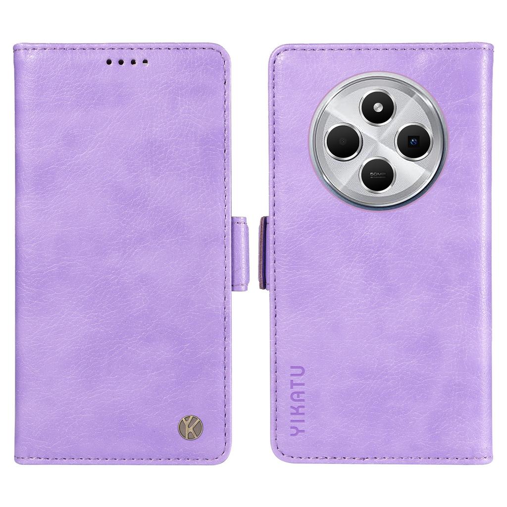 YIKATU YK-007 For Xiaomi Poco C75 4G/Redmi 14R 5G/14C 4G Case Side Buckle PU Leather Phone Cover Litchi Texture