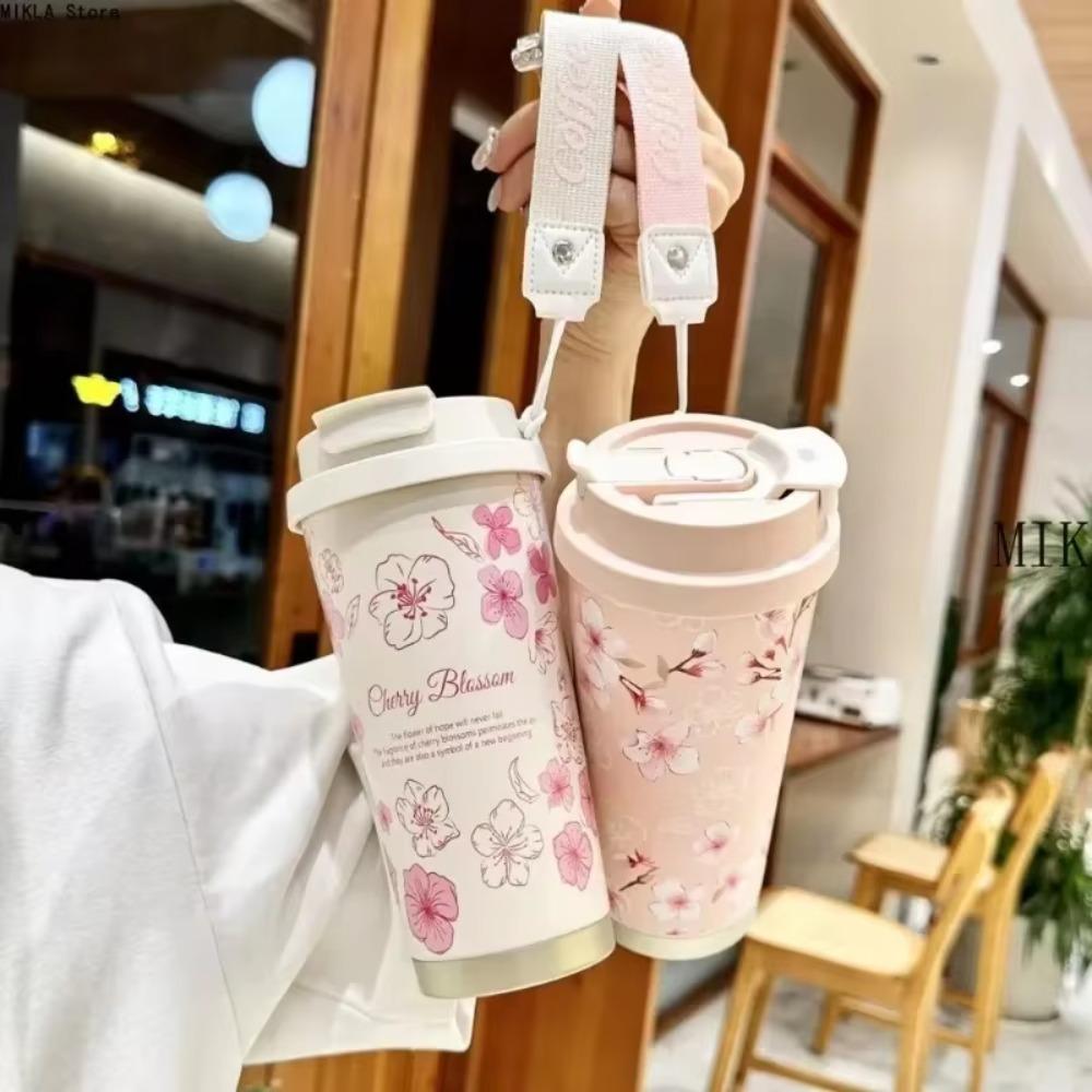 Kaffeetasse mit großem Fassungsvermögen, doppelwandige Thermotasse, tragbare Thermosflasche, Reise