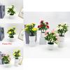 Romantic Rose Bonsai Artificial Plant For Valentines Day Gift And Indoor Decoration With Durable Material