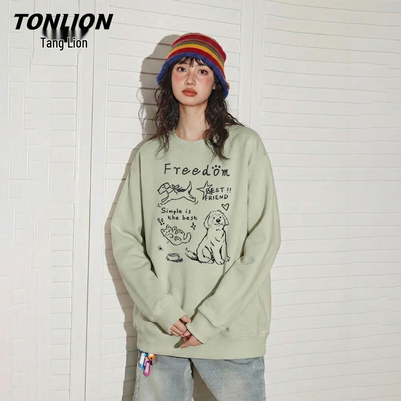 TonLion Women's Loose Fit Long Sleeve Sweatshirt