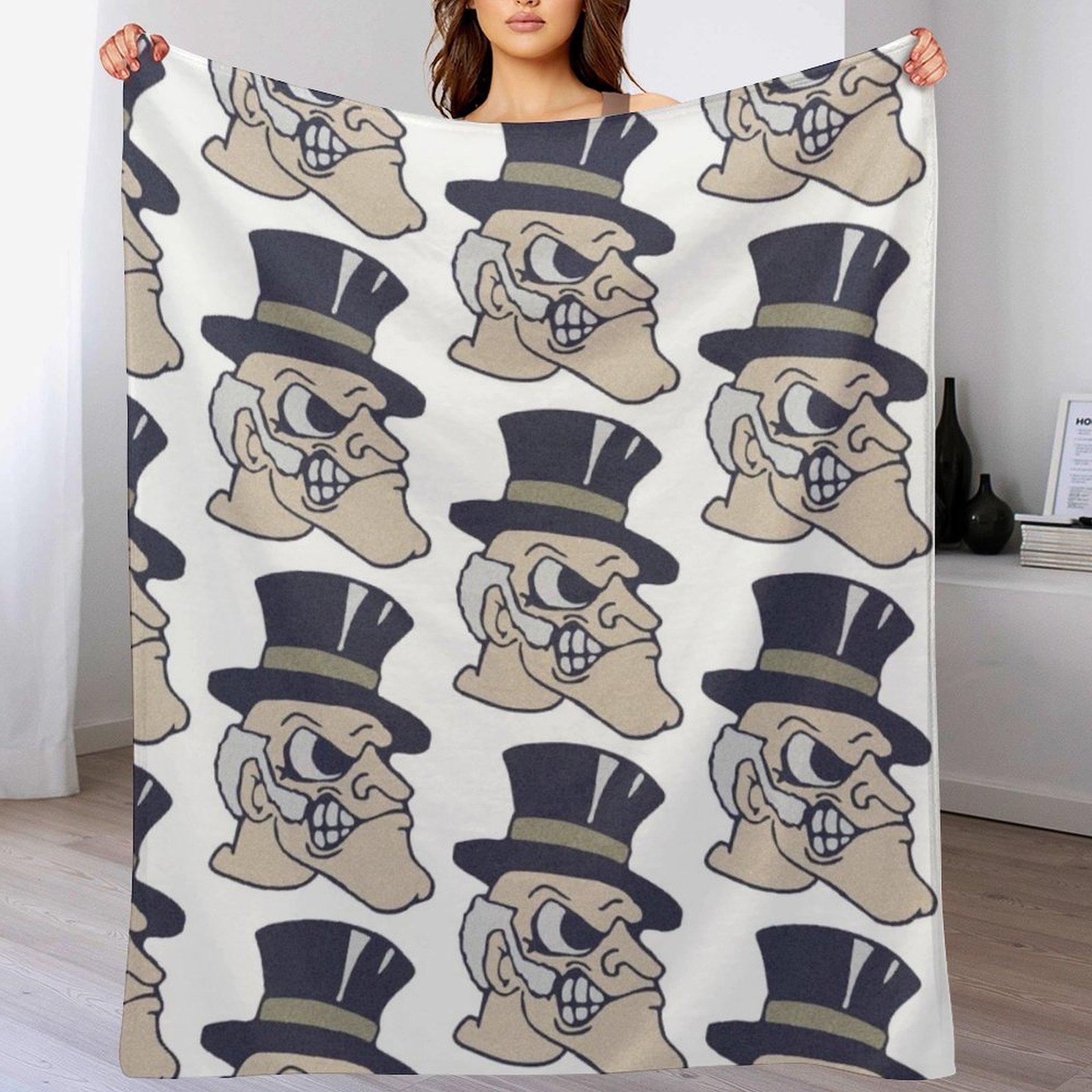 

Demon Deacon Throw Blanket Warm Plush Fuzzy Blanket for Living Room 102x76cm(40x30in)
