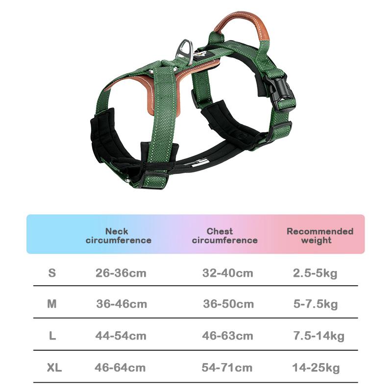 Dog Harnesses Leash Vest Strap With Refletive Strap Pet Chest Pet Dog Training Harness for Medium and Large Dogs Explosion Proof