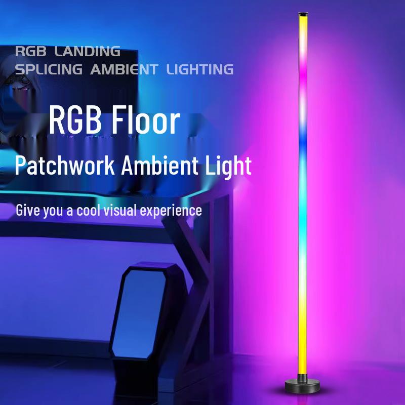 RGB Color-Changing Corner Atmosphere Lamp - DIY Splicing Floor & Bedroom Light