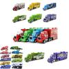 Colorful Cars Mack Lightning Mcqueen King Jackson Storm Racer Truck Toy For Kids