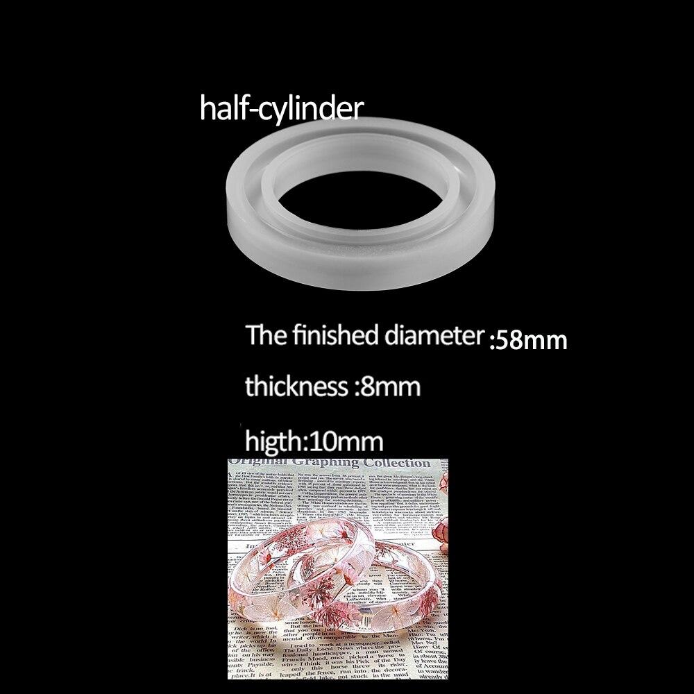 1 st Armband Harts Epoxiformar Blandad storlek Gjutformar Silikon UV Hartsformar Verktyg för gör-det-själv smycken Tillbehör
