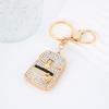 Rhinestone Bag Shaped Keychain Fully-jewelled Bag Accessories Pendant Car Key Pendant  Unisex