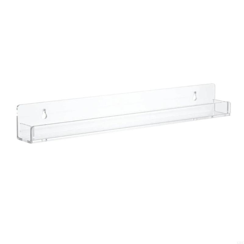 Acrylic Bathroom Shelves, Acrylic Shelf Transparent Wall Mounted, Thick Acrylic Shower Shelf, Clear Storage Display Rack X3UC