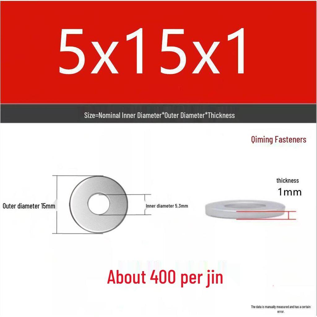 4.8 Grade Galvanized Iron Flat Washer, M3-M40 Oversized Metal Hole Gasket.