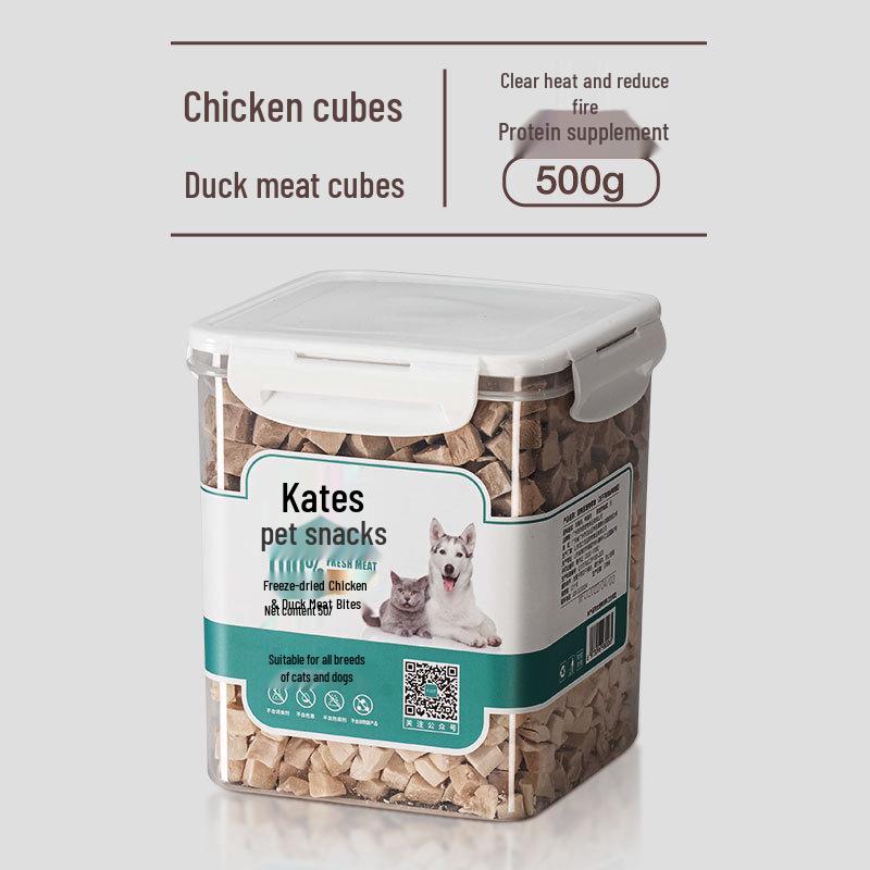 Katie's Cat Freeze-Dried Chicken & Duck Snack Cubes for Weight Gain