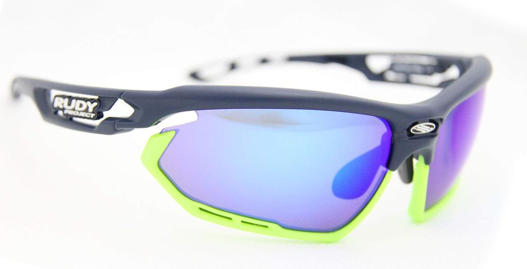 Rudy Project Fotonyk Sport Sunglasses Limited Matte Blue Lens (Japan Edition) - Blue/Navy Frame, Multi-Laser (SP453947-0000)