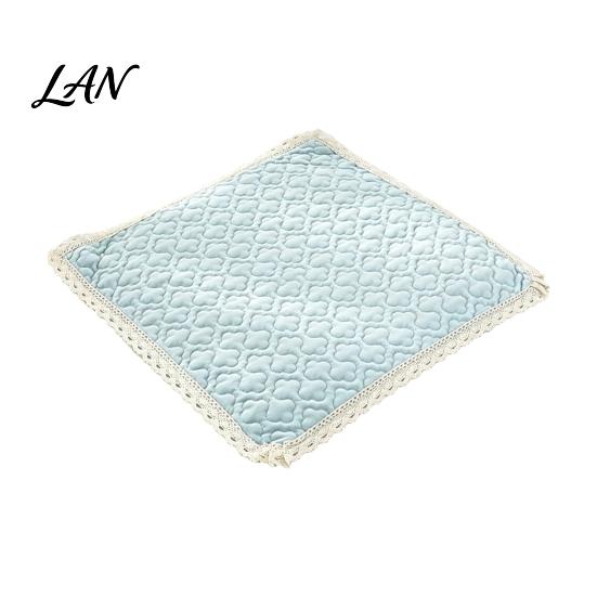 Soft Plush Seat Cushion Chair Pad with Ties, Non Slip Lace Trim, Thickened for Kitchen Stools 16 X Inch Washable Dining Office Pads Leisure Chairs