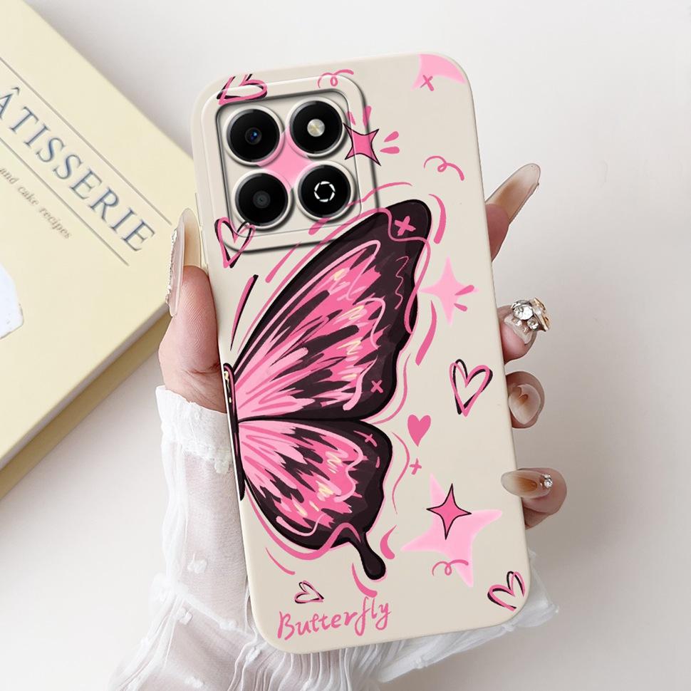 Colorful Flower Case For Honor X6b Coque Silicone Soft Cover For Huawei Honor X 6b 6a X6A Phone Cases Covers Bumper