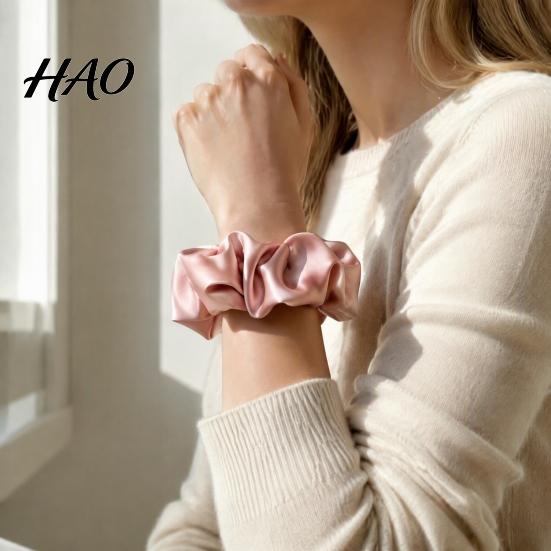 Comfortable Hair Bands for Long Wear Satin Scrunchies, High Elasticity Ties Women Girls, Non Slip Band, Decorative Wrist Bracelets Girls Solid