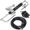 Hydraulisches Außenbord-Lenksystem, 90 PS, Marineboot-Hydrauliklenksystem, mit Steuerpumpe, Zweiwege-Sperrzylinder und 7,3 m Hydrauliklenkung