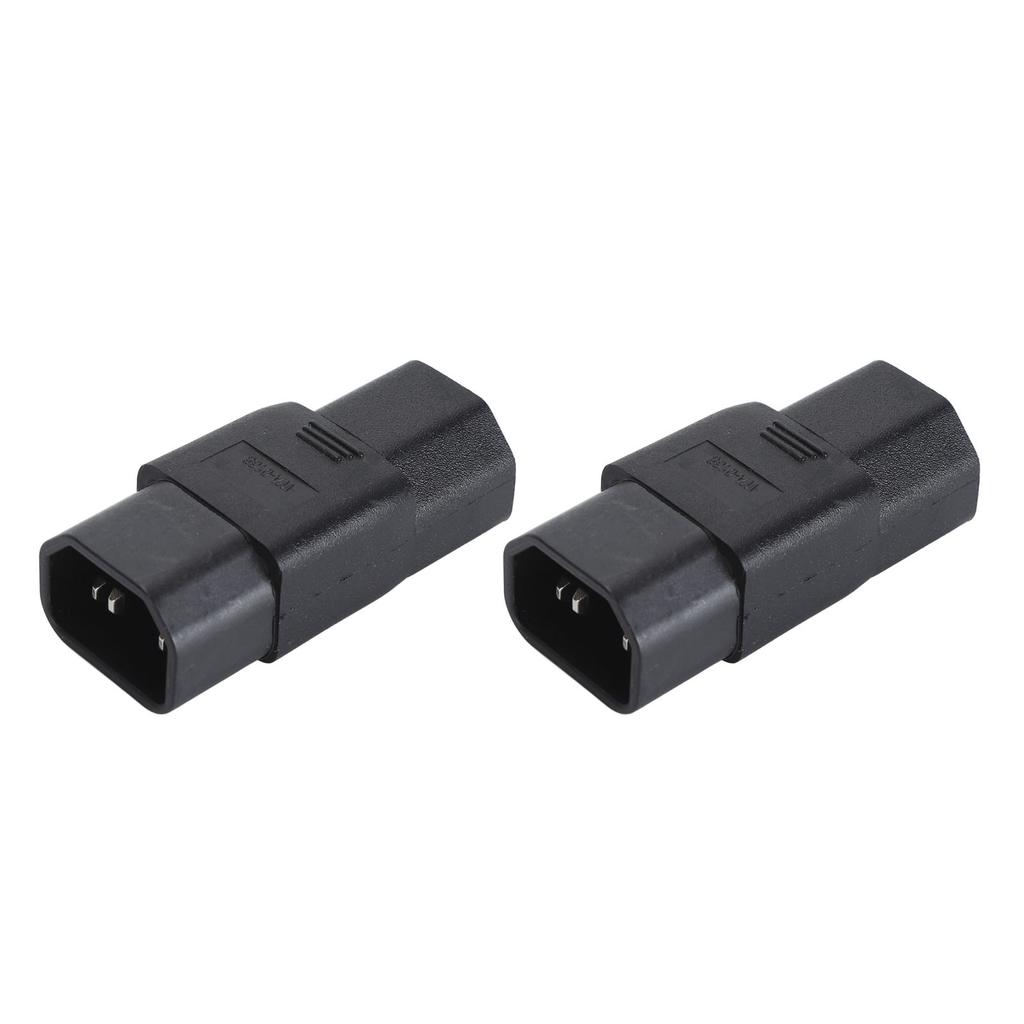 2Pcs IEC320 C14 to IEC320 C21 Power Adapter IEC320 C14 to C21 PDU UPS Extension Power Plug Adapter 10‑15A 125‑250V
