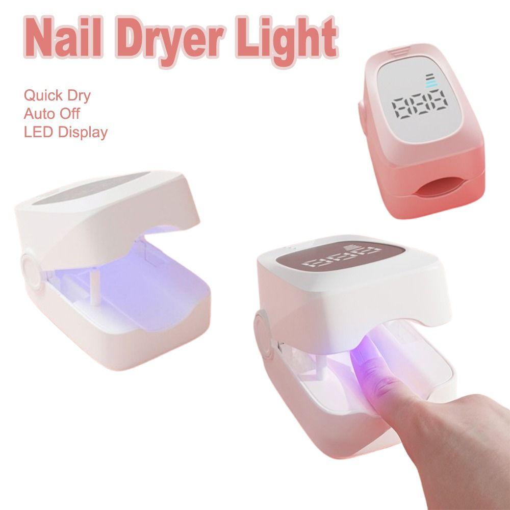 Quick Dry Phototherapy Curing Lamp Rechargeable Mini UV LED Nail Lamp Salon Tools