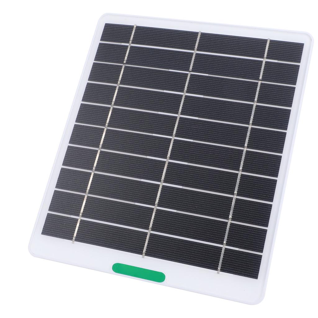 5W Solar Panel Charger Solar Charger with Type C Port for Security Camera Doorbell Outdoor Indoor Use White