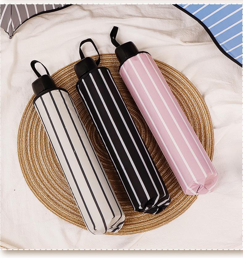 Compact Dual-Use Women's Parasol: Rain & Sun Protection, UV Shield, Korean Style, Fresh Folding Design, Elegant & Practical.