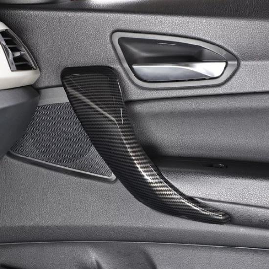 Carbon Fiber Car Inner Door Handle Trim Cover For BMW 1 2 Series F20 F21 F22 F23