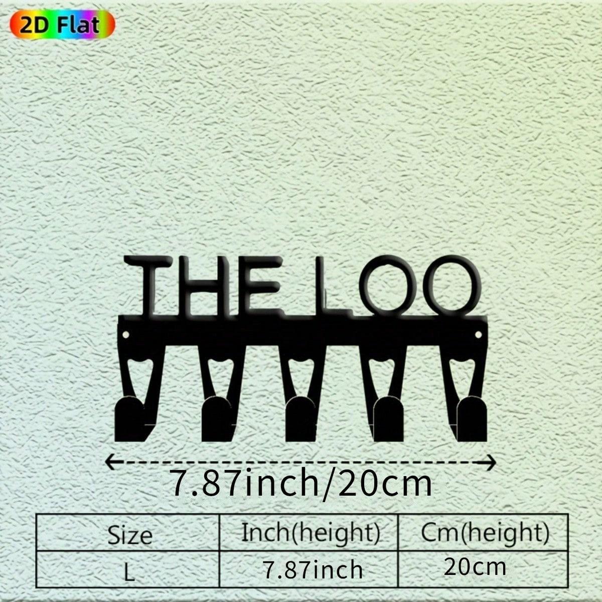 

Modern Key Hanger THE LOLO 5 Hook Wall Mount Iron Entryway Organizer Housewarming Gift 9x20